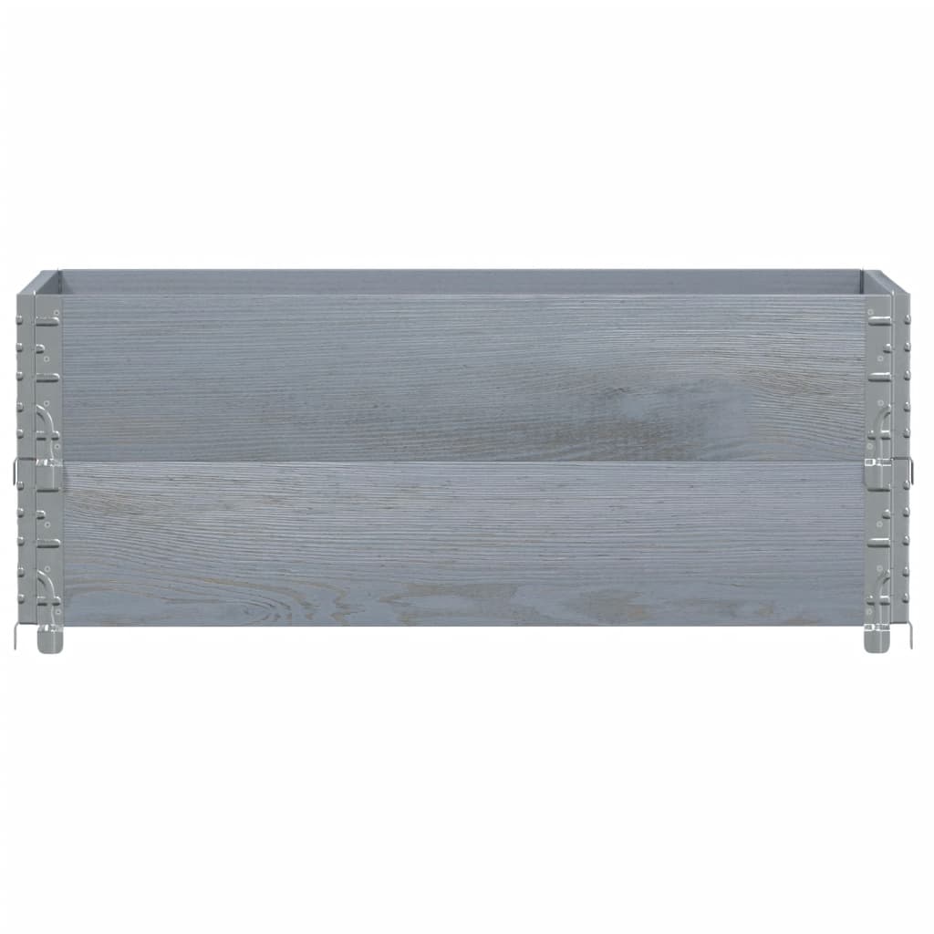vidaXL Fioriera da Giardino Grigia 40x40x78 cm Legno Massello di Pino VIDAXL