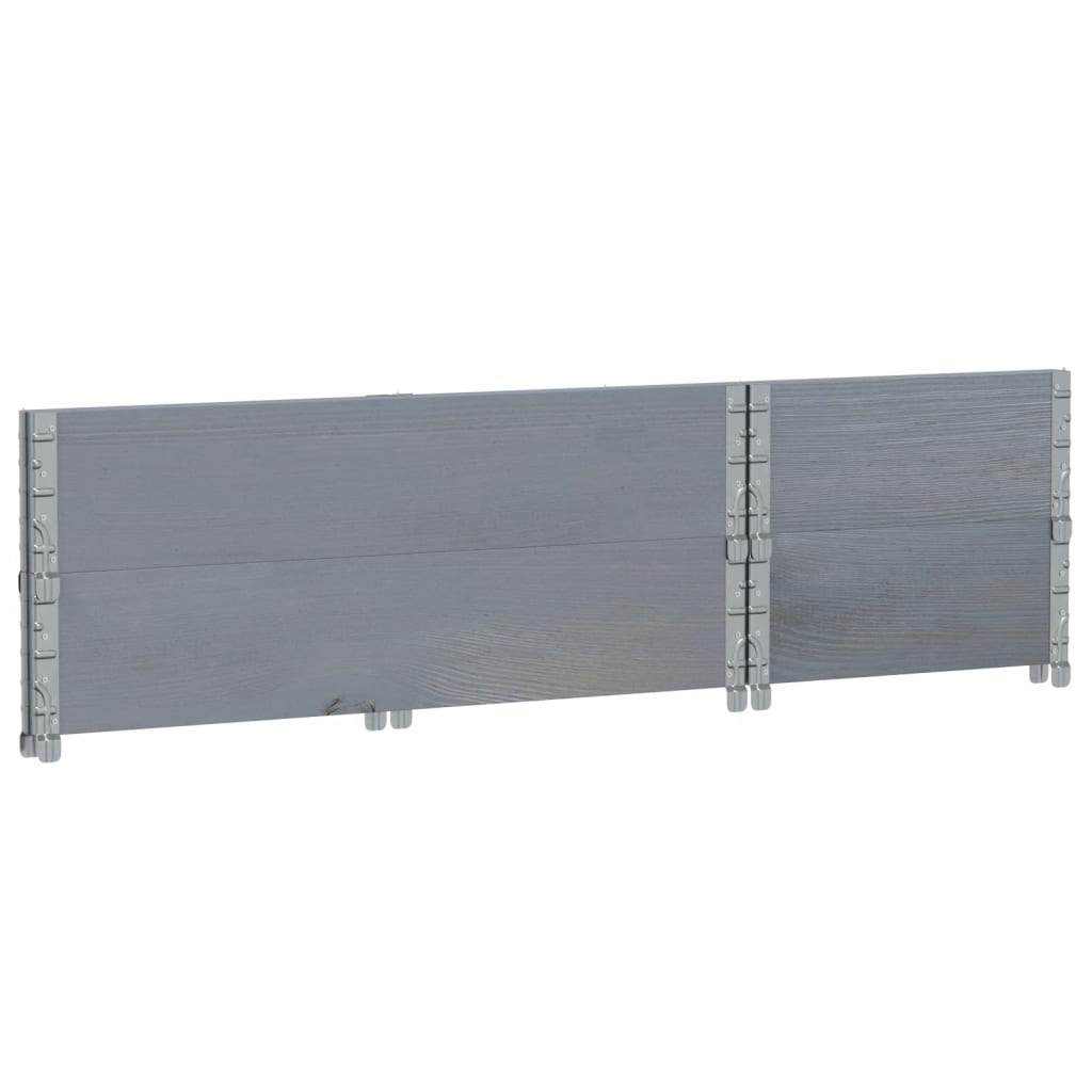 vidaXL Fioriera da Giardino Grigia 40x40x78 cm Legno Massello di Pino VIDAXL