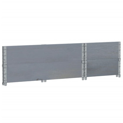 vidaXL Fioriera da Giardino Grigia 40x40x78 cm Legno Massello di Pino VIDAXL