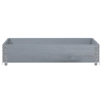 vidaXL Fioriera da Giardino Grigia 100x100 cm Legno Massello di Pino