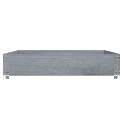 vidaXL Fioriera da Giardino Grigia 100x100 cm Legno Massello di Pino