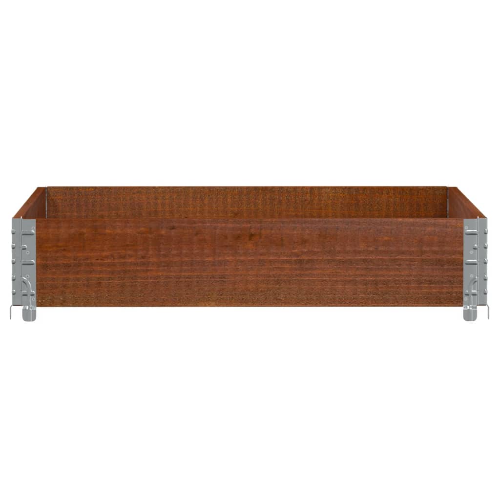 vidaXL Fioriera da Giardino Marrone 100x100 cm Legno Massello di Pino VIDAXL