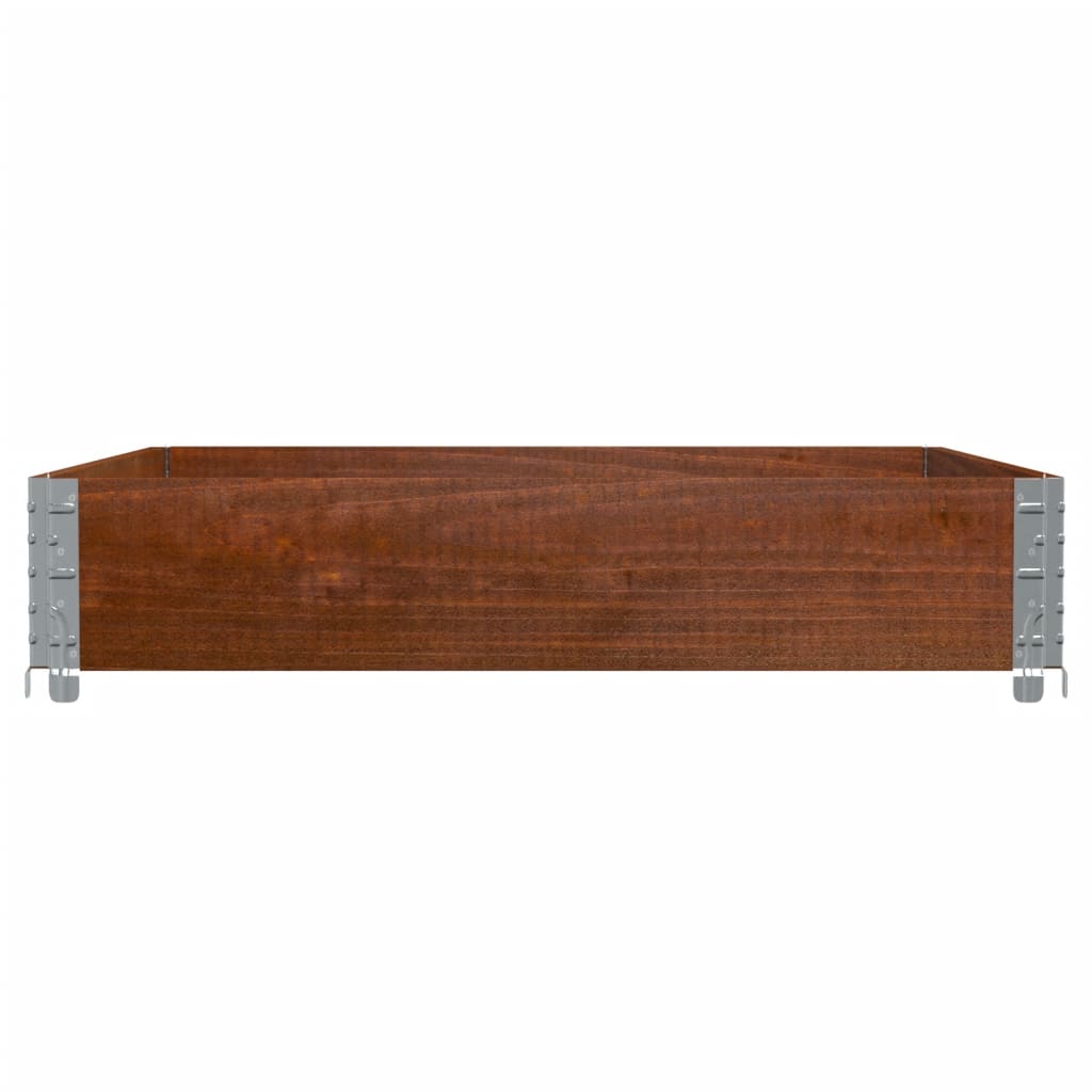 vidaXL Fioriera da Giardino Marrone 100x100 cm Legno Massello di Pino VIDAXL