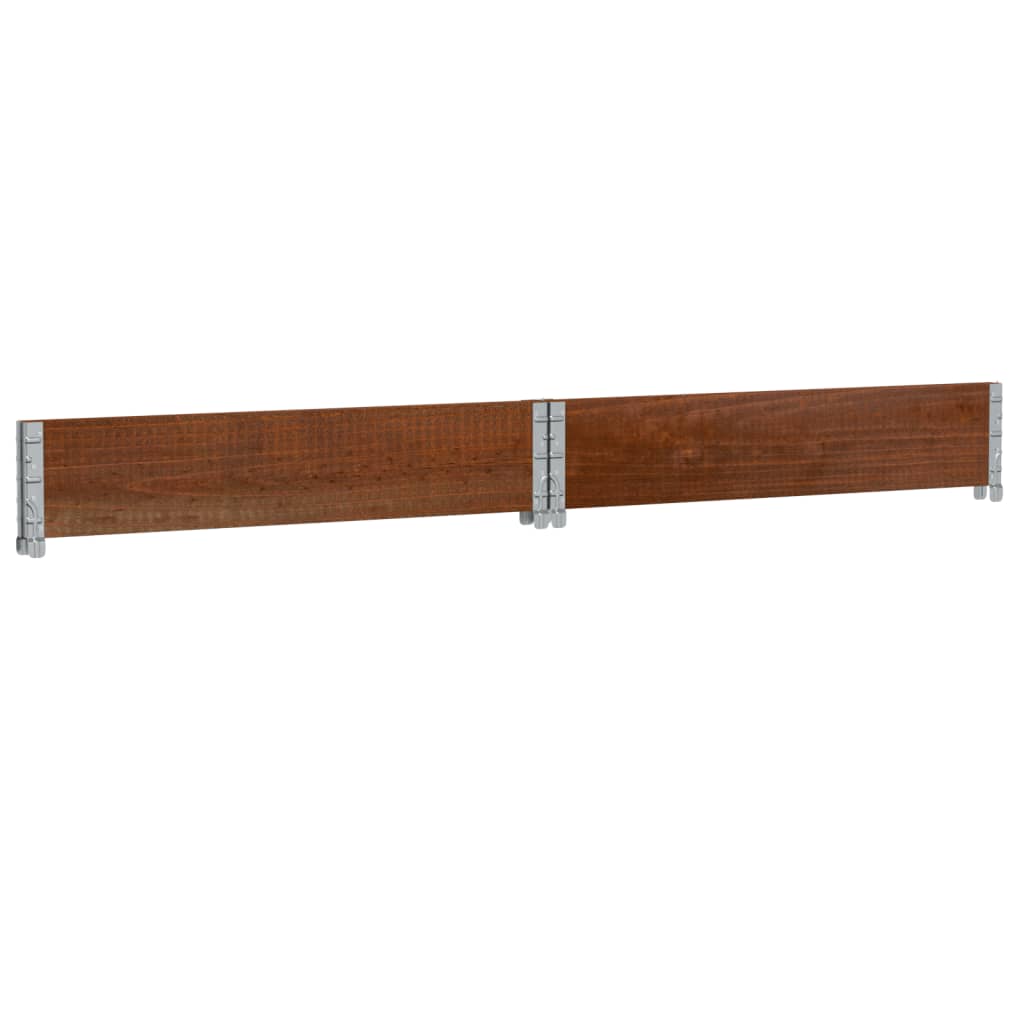 vidaXL Fioriera da Giardino Marrone 100x100 cm Legno Massello di Pino VIDAXL