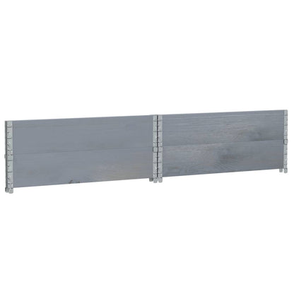vidaXL Fioriera da Giardino Grigia 100x100 cm Legno Massello di Pino VIDAXL