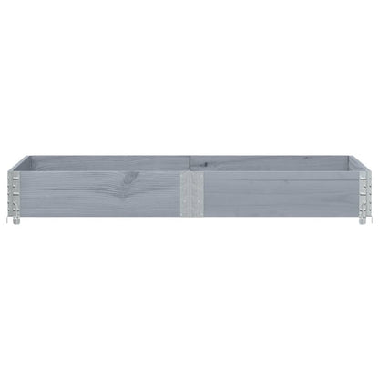 vidaXL Fioriera da Giardino Grigia 150x50 cm Legno Massello di Pino