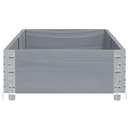 vidaXL Fioriera da Giardino Grigia 150x50 cm Legno Massello di Pino