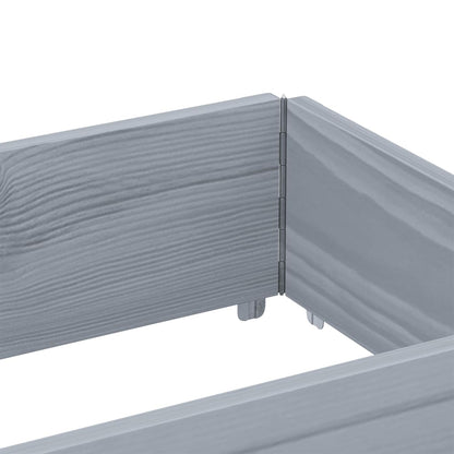 vidaXL Fioriera da Giardino Grigia 150x50 cm Legno Massello di Pino
