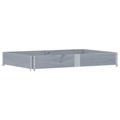 vidaXL Fioriera da Giardino Grigia 150x100 cm Legno Massello di Pino