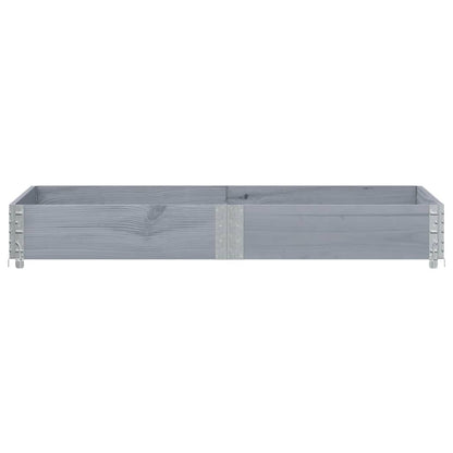 vidaXL Fioriera da Giardino Grigia 150x100 cm Legno Massello di Pino