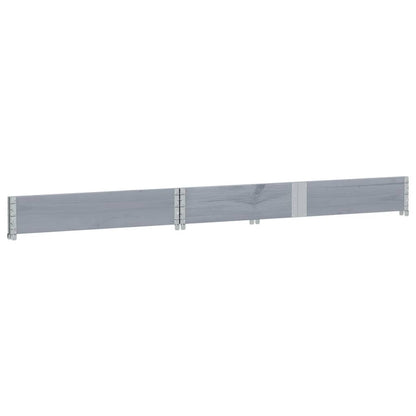 vidaXL Fioriera da Giardino Grigia 150x100 cm Legno Massello di Pino