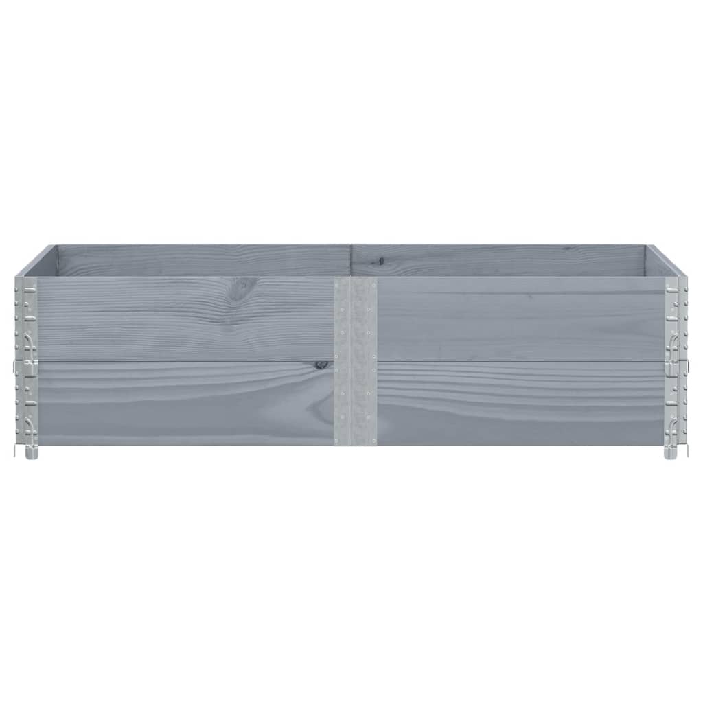 vidaXL Fioriera da Giardino Grigia 150x100 cm Legno Massello di Pino VIDAXL