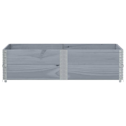 vidaXL Fioriera da Giardino Grigia 150x100 cm Legno Massello di Pino VIDAXL