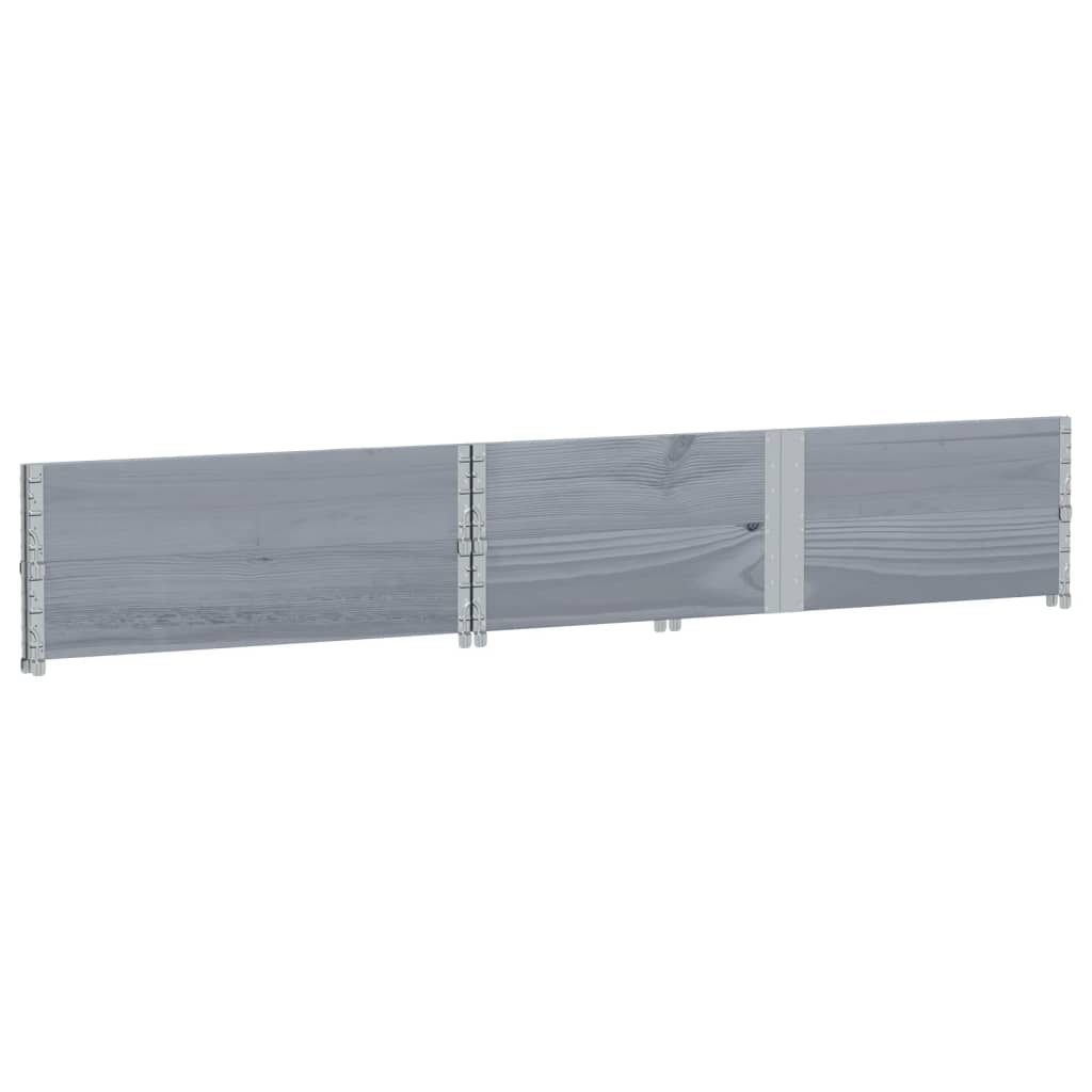 vidaXL Fioriera da Giardino Grigia 150x100 cm Legno Massello di Pino VIDAXL
