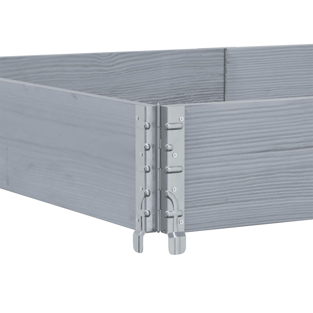 vidaXL Fioriera da Giardino Grigia 150x100 cm Legno Massello di Pino VIDAXL