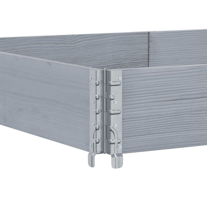 vidaXL Fioriera da Giardino Grigia 150x100 cm Legno Massello di Pino VIDAXL