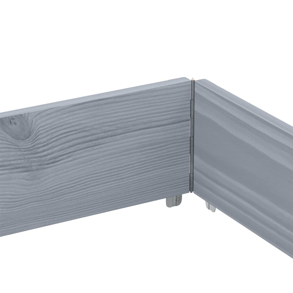 vidaXL Fioriera da Giardino Grigia 150x100 cm Legno Massello di Pino VIDAXL