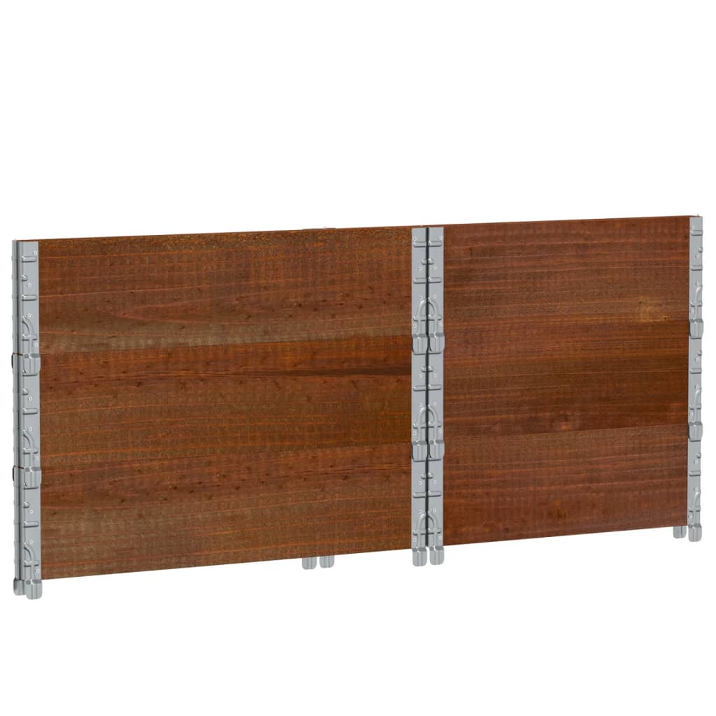 vidaXL Fioriera da Giardino Marrone 80x60 cm Legno Massello di Pino VIDAXL