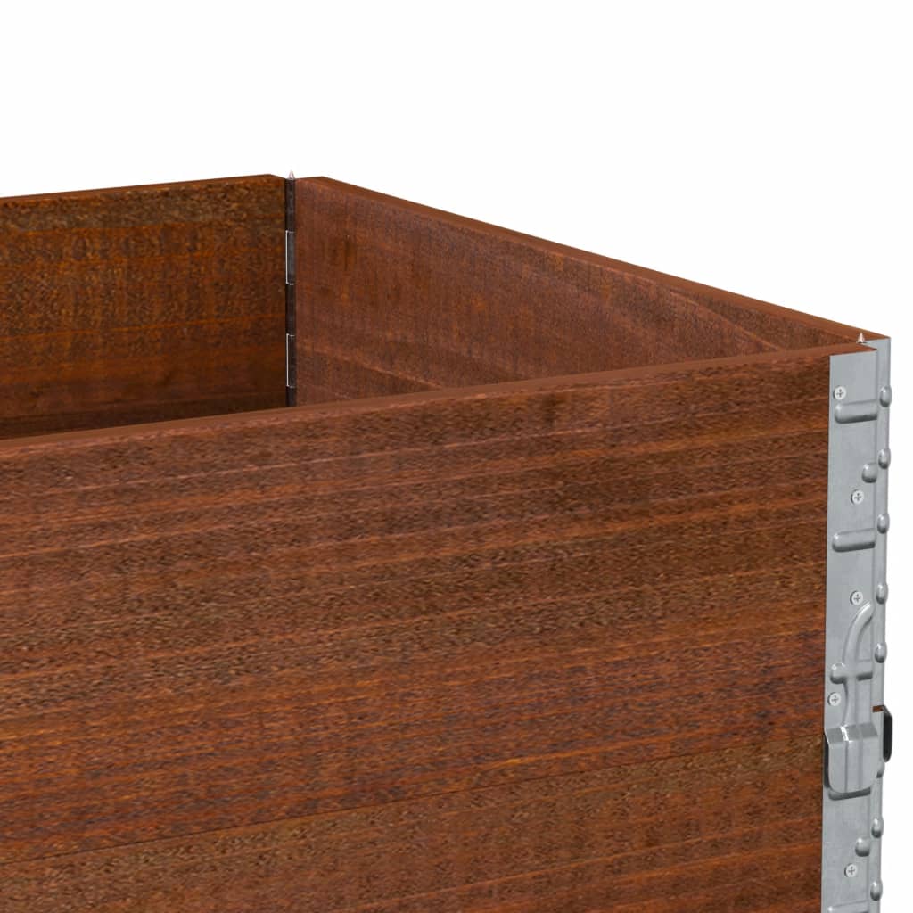 vidaXL Fioriera da Giardino Marrone 80x60 cm Legno Massello di Pino VIDAXL