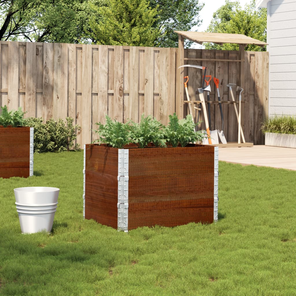 vidaXL Fioriera da Giardino Marrone 80x60 cm Legno Massello di Pino VIDAXL