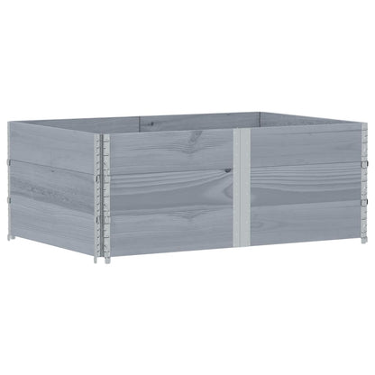 vidaXL Fioriera da Giardino Grigia 150x100 cm Legno Massello di Pino VIDAXL