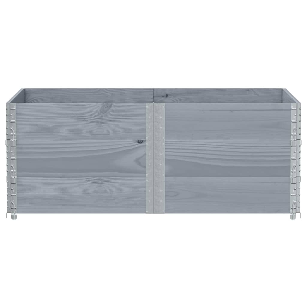 vidaXL Fioriera da Giardino Grigia 150x100 cm Legno Massello di Pino VIDAXL