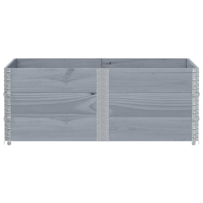 vidaXL Fioriera da Giardino Grigia 150x100 cm Legno Massello di Pino VIDAXL