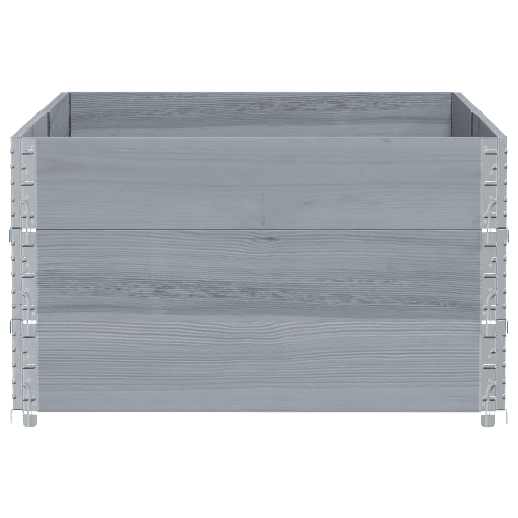vidaXL Fioriera da Giardino Grigia 150x100 cm Legno Massello di Pino VIDAXL