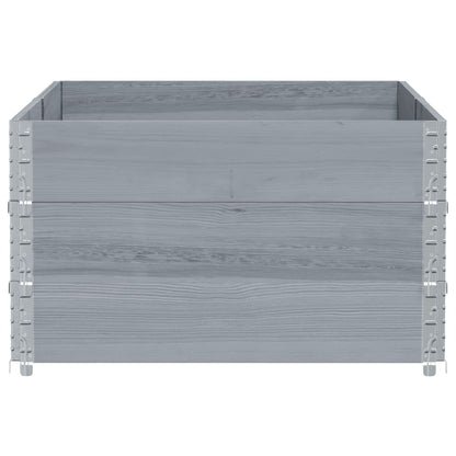 vidaXL Fioriera da Giardino Grigia 150x100 cm Legno Massello di Pino VIDAXL