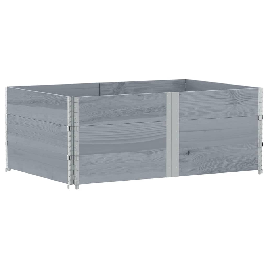 vidaXL Fioriera da Giardino Grigia 150x100 cm Legno Massello di Pino VIDAXL