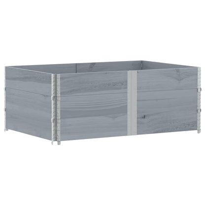 vidaXL Fioriera da Giardino Grigia 150x100 cm Legno Massello di Pino VIDAXL