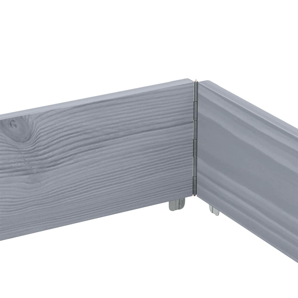 vidaXL Fioriera da Giardino Grigia 150x100 cm Legno Massello di Pino VIDAXL