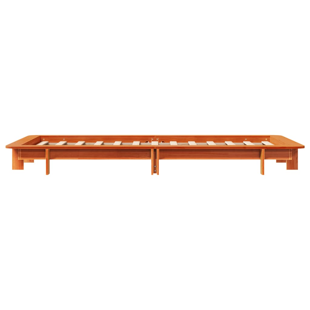 vidaXL Letto senza Materasso Marrone Cera 90x200 cm Legno di Pino VIDAXL