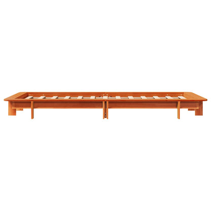 vidaXL Letto senza Materasso Marrone Cera 90x200 cm Legno di Pino VIDAXL
