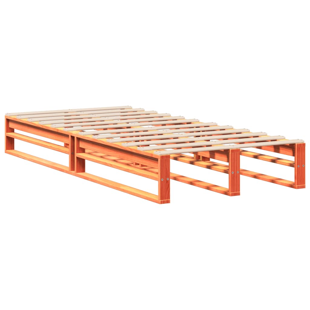 vidaXL Letto senza Materasso Marrone Cera 90x200 cm Legno di Pino VIDAXL