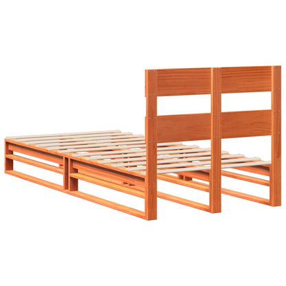 vidaXL Letto senza Materasso Marrone Cera 90x200 cm Legno di Pino VIDAXL