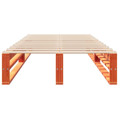 vidaXL Letto senza Materasso Marrone Cera 90x200 cm Legno di Pino