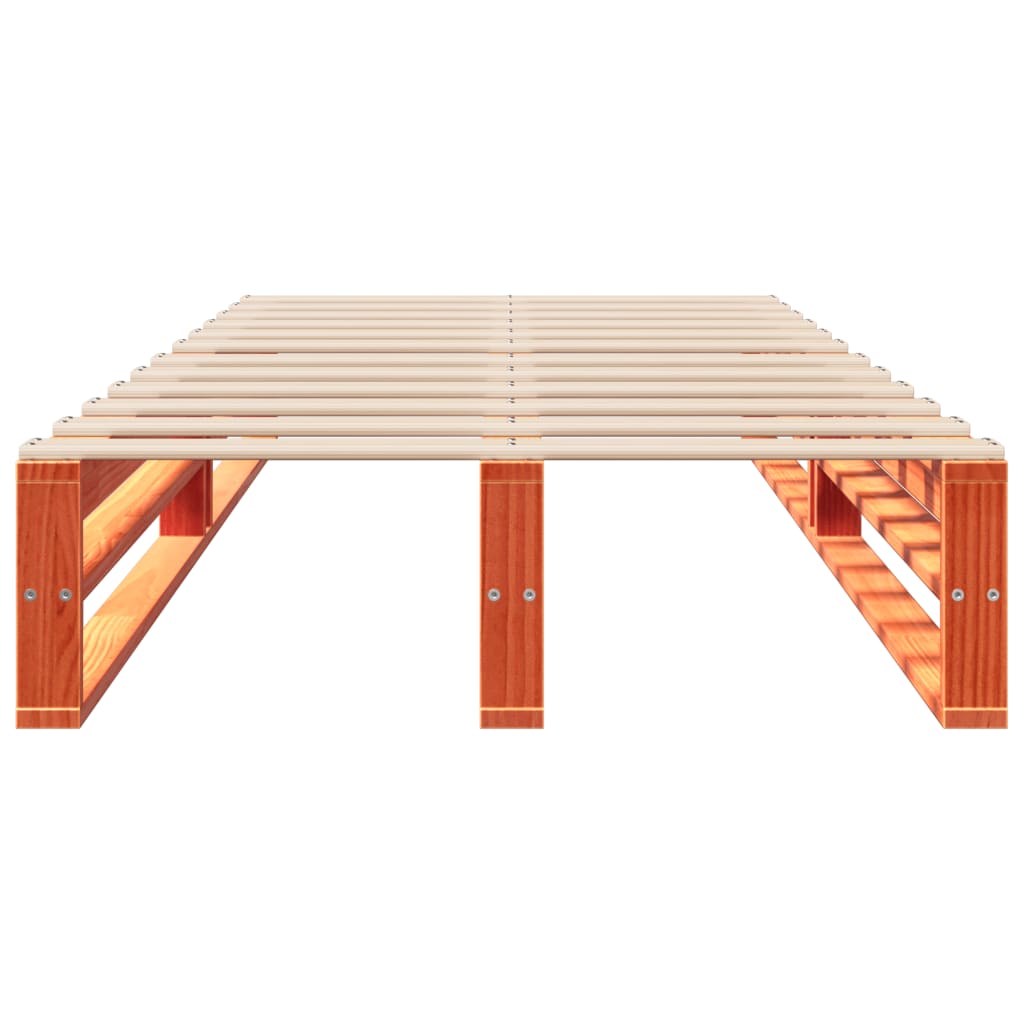 vidaXL Letto senza Materasso Marrone Cera 75x190 cm in Legno di Pino VIDAXL