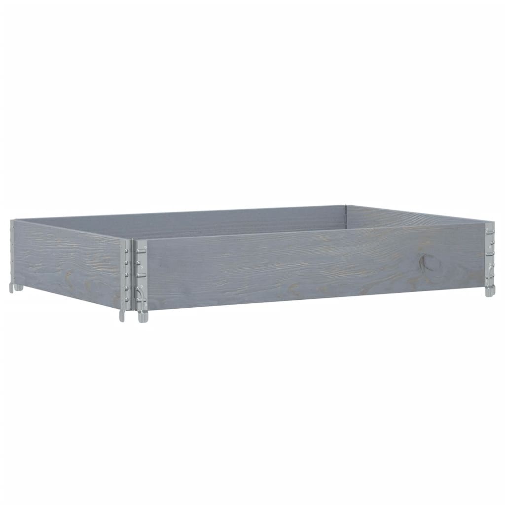 vidaXL Fioriera da Giardino Grigia 120x80 cm Legno Massello di Pino