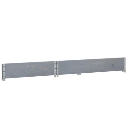 vidaXL Fioriera da Giardino Grigia 120x80 cm Legno Massello di Pino