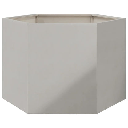 vidaXL Fioriera da Giardino Esagono 69x60x45 cm in Acciaio Inox VIDAXL