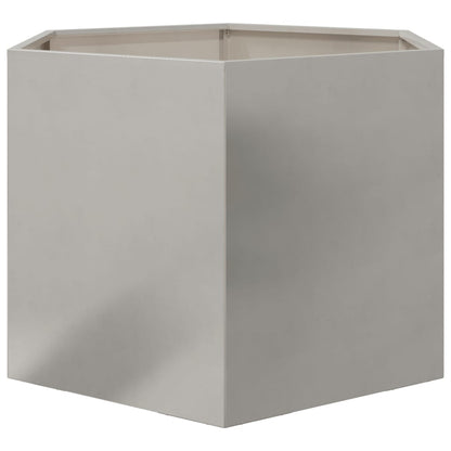 vidaXL Fioriera da Giardino Esagono 69x60x45 cm in Acciaio Inox VIDAXL