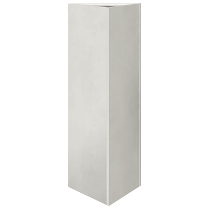 vidaXL Fioriera da Giardino Triangolare 30x26x75 cm in Acciaio Inox VIDAXL
