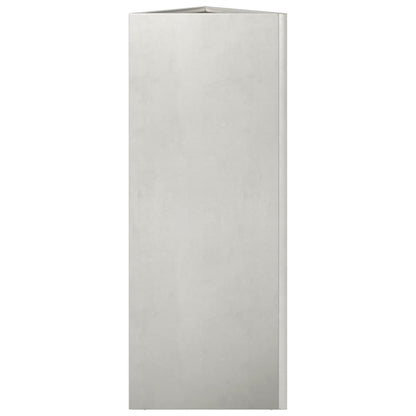 vidaXL Fioriera da Giardino Triangolare 30x26x75 cm in Acciaio Inox VIDAXL