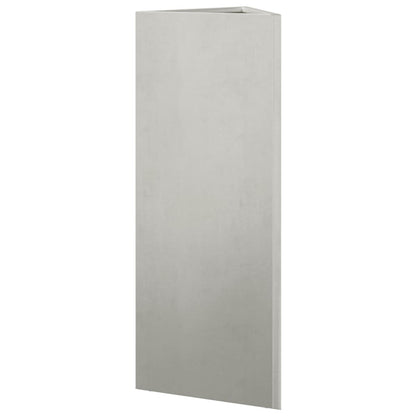 vidaXL Fioriera da Giardino Triangolare 30x26x75 cm in Acciaio Inox VIDAXL