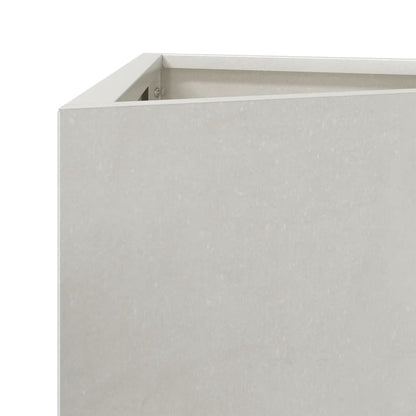 vidaXL Fioriera da Giardino Triangolare 30x26x75 cm in Acciaio Inox VIDAXL