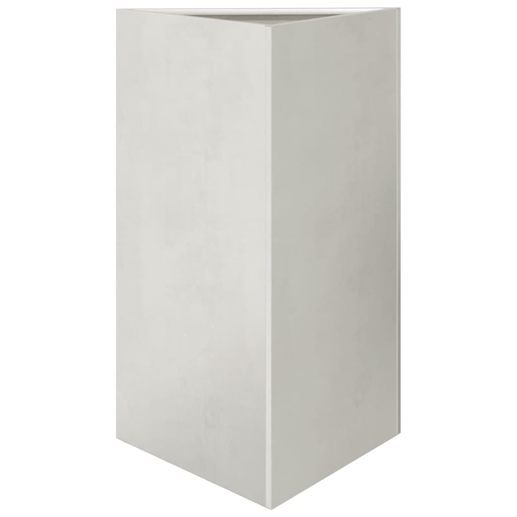vidaXL Fioriera da Giardino Triangolare 50x43x75 cm in Acciaio Inox VIDAXL