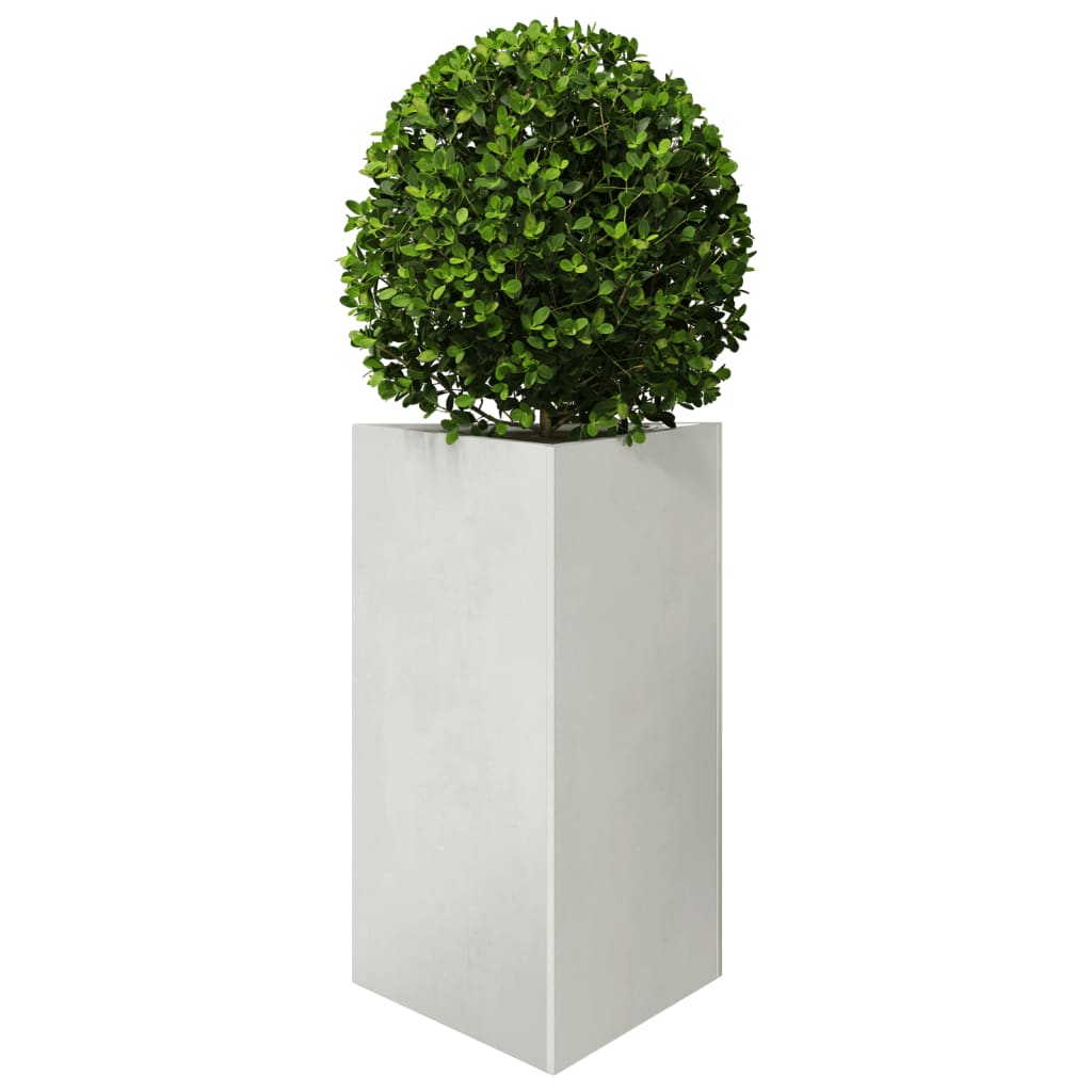 vidaXL Fioriera da Giardino Triangolare 50x43x75 cm in Acciaio Inox VIDAXL