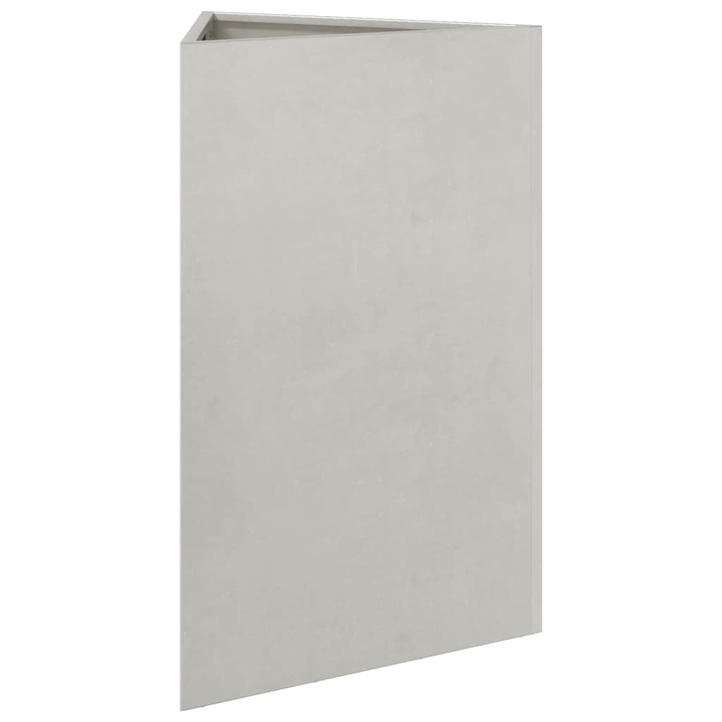 vidaXL Fioriera da Giardino Triangolare 50x43x75 cm in Acciaio Inox VIDAXL