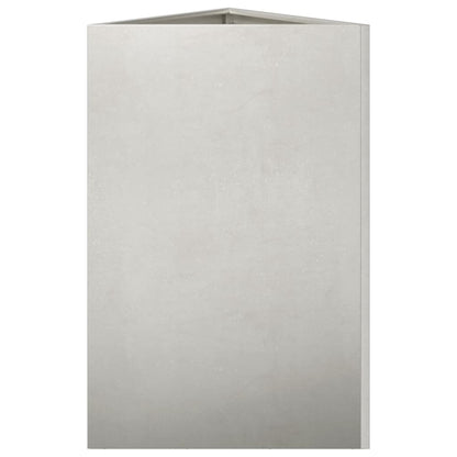 vidaXL Fioriera da Giardino Triangolare 50x43x75 cm in Acciaio Inox VIDAXL